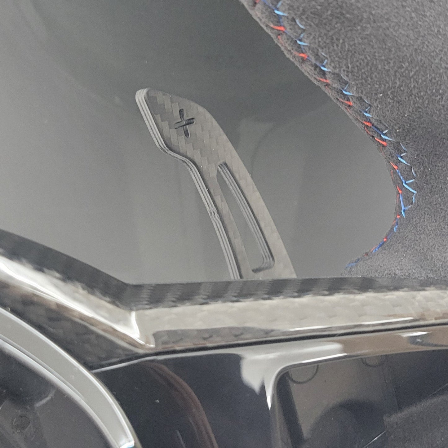 BMW G-Series Alcantara & Carbon Steering Wheel | CS Laguna Seca Blue Edition
