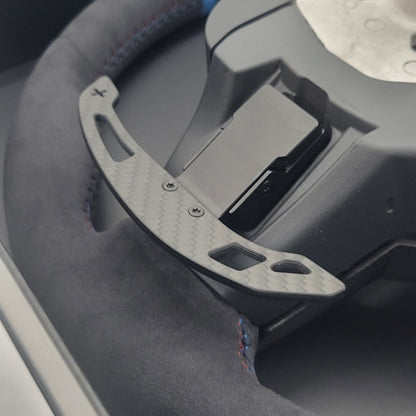 BMW G-Series Alcantara & Carbon Steering Wheel | CS Laguna Seca Blue Edition