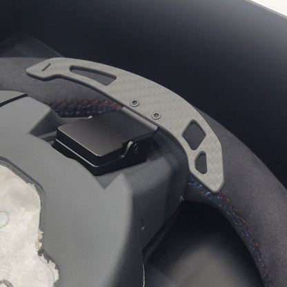 BMW G-Series Alcantara & Carbon Steering Wheel | CS Laguna Seca Blue Edition