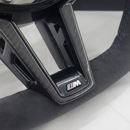 BMW G-Series Alcantara & Carbon Steering Wheel | CS Laguna Seca Blue Edition