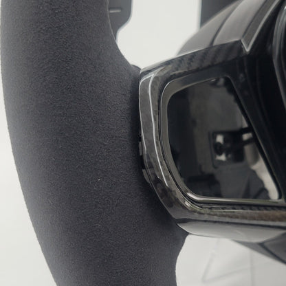 BMW G-Series Alcantara & Carbon Steering Wheel | CS Laguna Seca Blue Edition