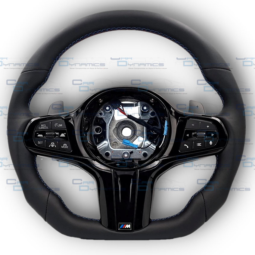BMW G-Series Leather Steering Wheel | Blacked Out Edition