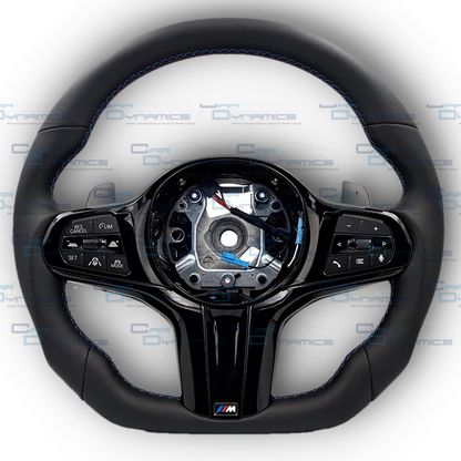 BMW G-Series Leather Steering Wheel | Blacked Out Edition