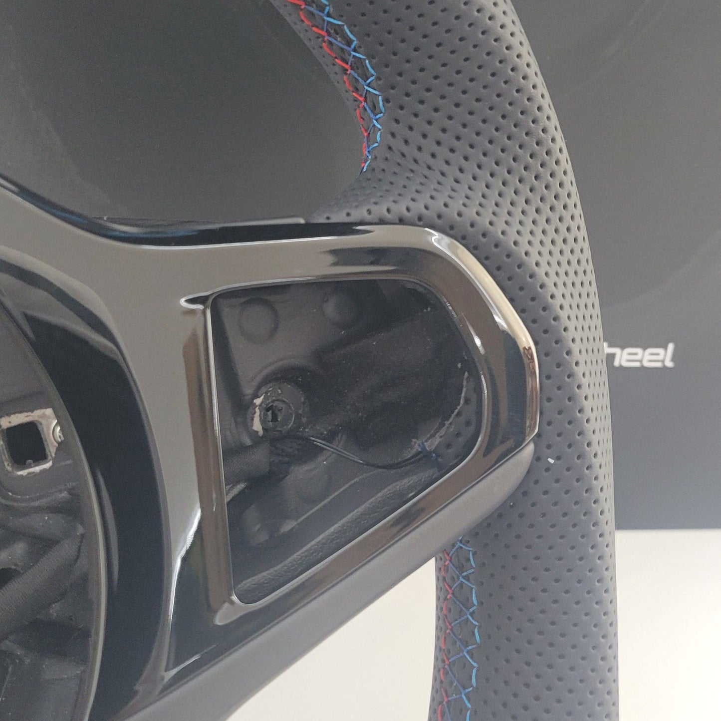 BMW G-Series Leather Steering Wheel | Gloss Black Edition