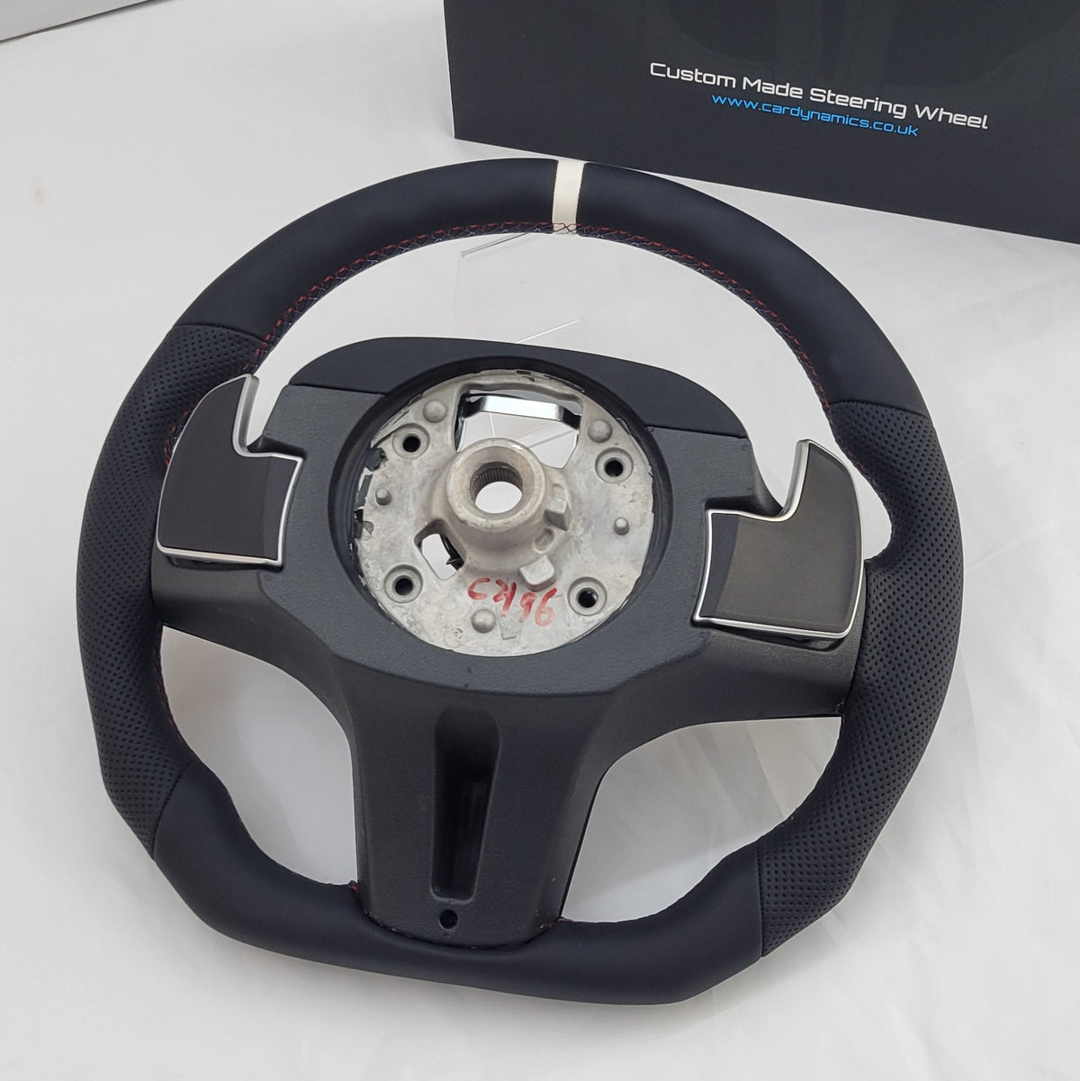 BMW G-Series Leather Steering Wheel | M-Sport Alpine White Edition