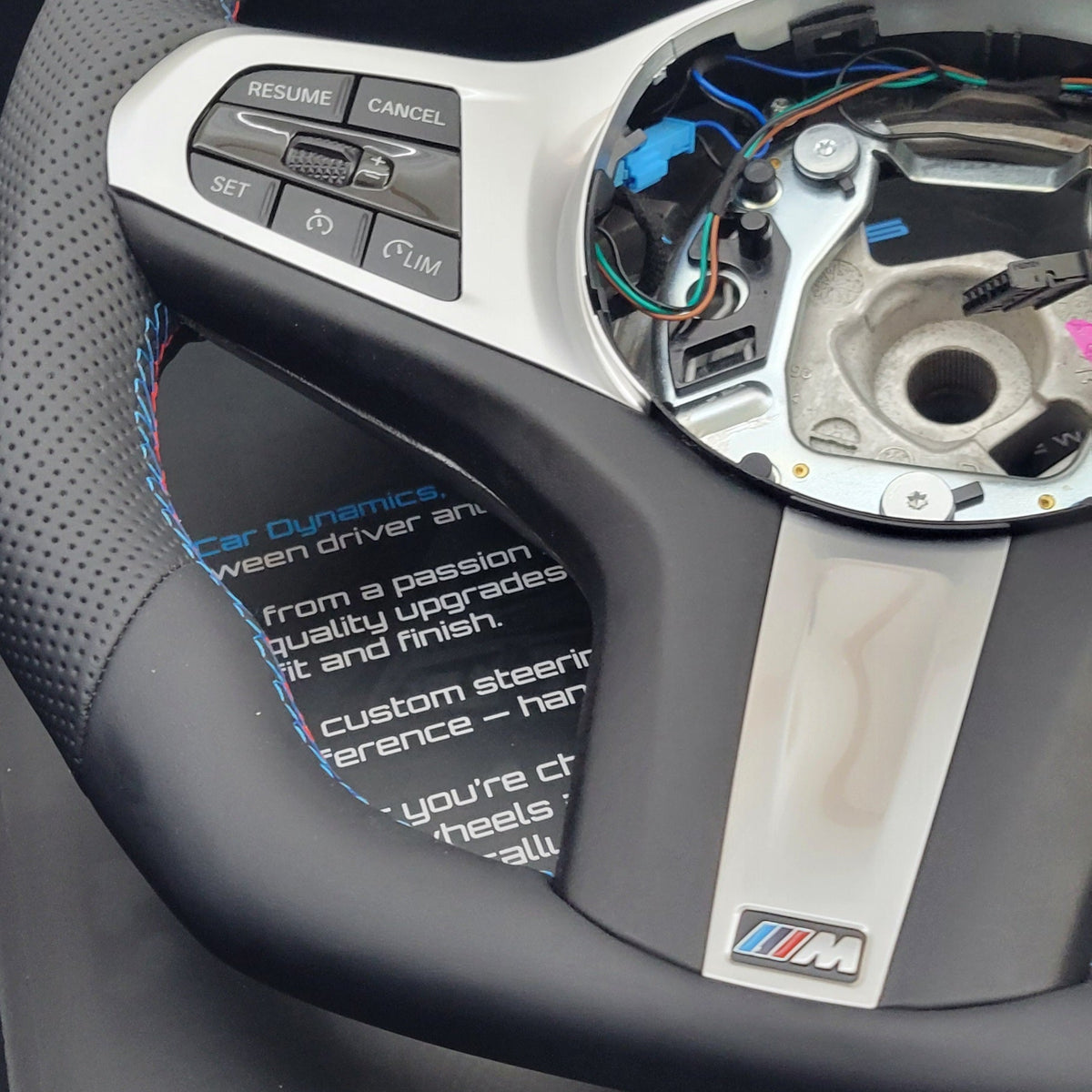 BMW G-Series Leather Steering Wheel | M-Sport Alpine White Edition
