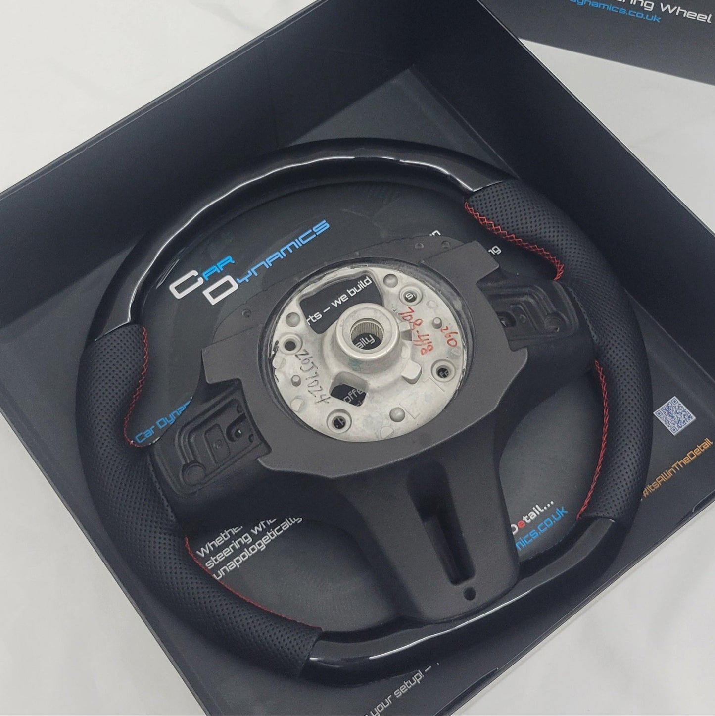 BMW G-Series Leather & Piano Black Steering Wheel