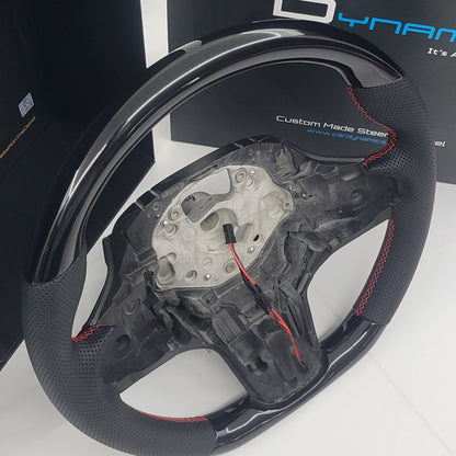 BMW G-Series Leather & Piano Black Steering Wheel