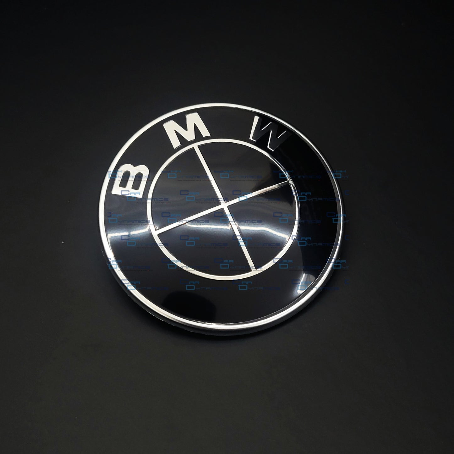 Gloss Black Bonnet & Boot Badge | 82mm/74mm 2 Pin For BMW