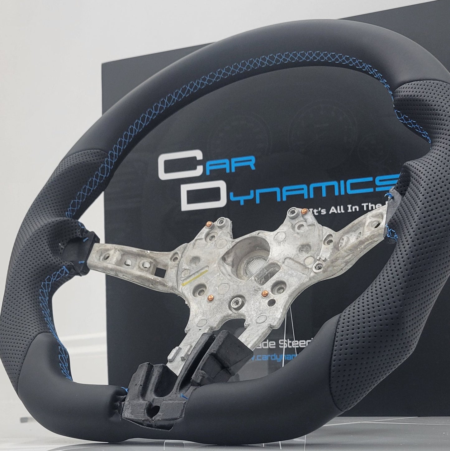 BMW F-Series Leather Steering Wheel Core | Laguna Seca Blue Edition