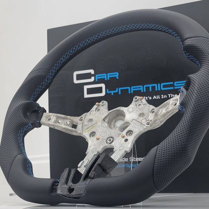 BMW F-Series Leather Steering Wheel Core | Laguna Seca Blue Edition