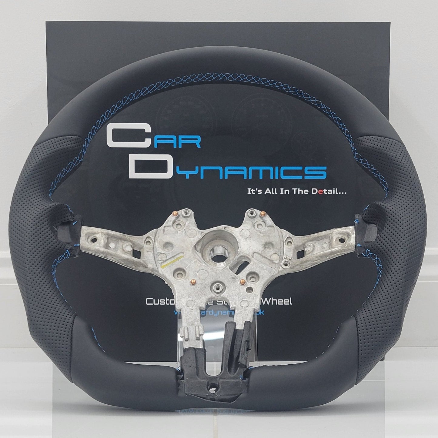 BMW F-Series Leather Steering Wheel Core | Laguna Seca Blue Edition