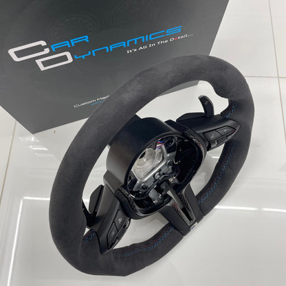 BMW M Performance Alcantara & Gloss Carbon Fibre Edition Flat Bottom Steering Wheel | F-Series