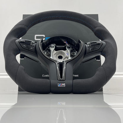 BMW M Performance Alcantara & Gloss Carbon Fibre Edition Flat Bottom Steering Wheel | F-Series