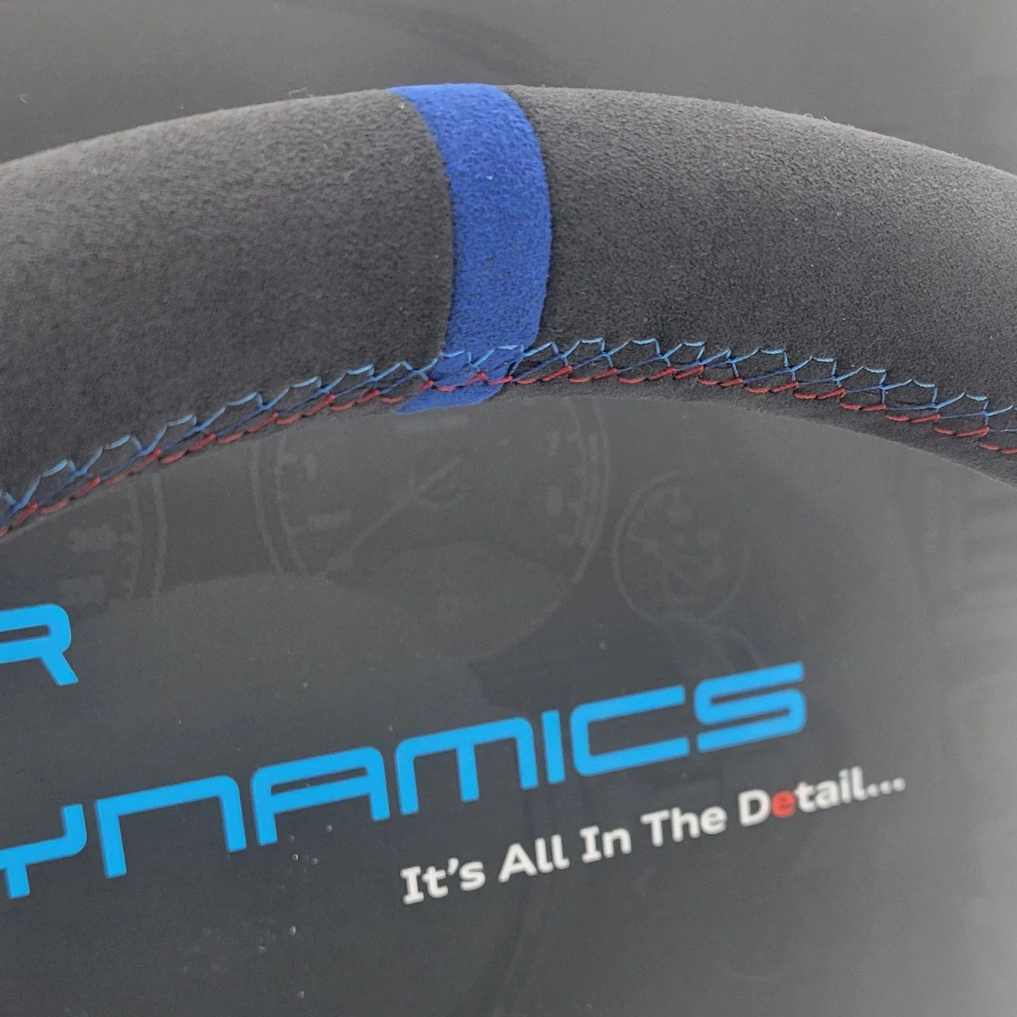 BMWMPerformanceAlcantara_GlossCarbonFibreMBlueEditionFlatBottomSteeringWheelF-Series_3 - Car Dynamics 
