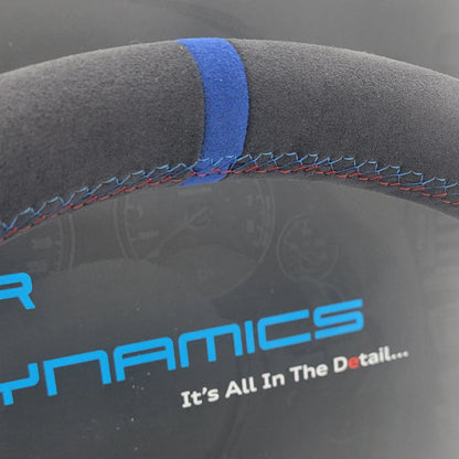 BMWMPerformanceAlcantara_GlossCarbonFibreMBlueEditionFlatBottomSteeringWheelF-Series_3 - Car Dynamics 