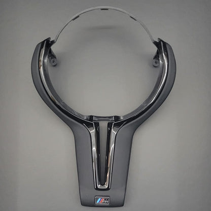 BMW Nappa Leather Steering Wheel Trim | Gloss Black F-Series