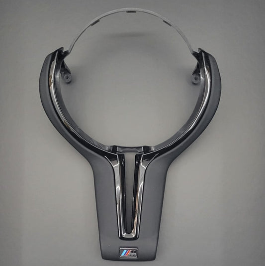 BMW Nappa Leather Steering Wheel Trim | Gloss Black F-Series