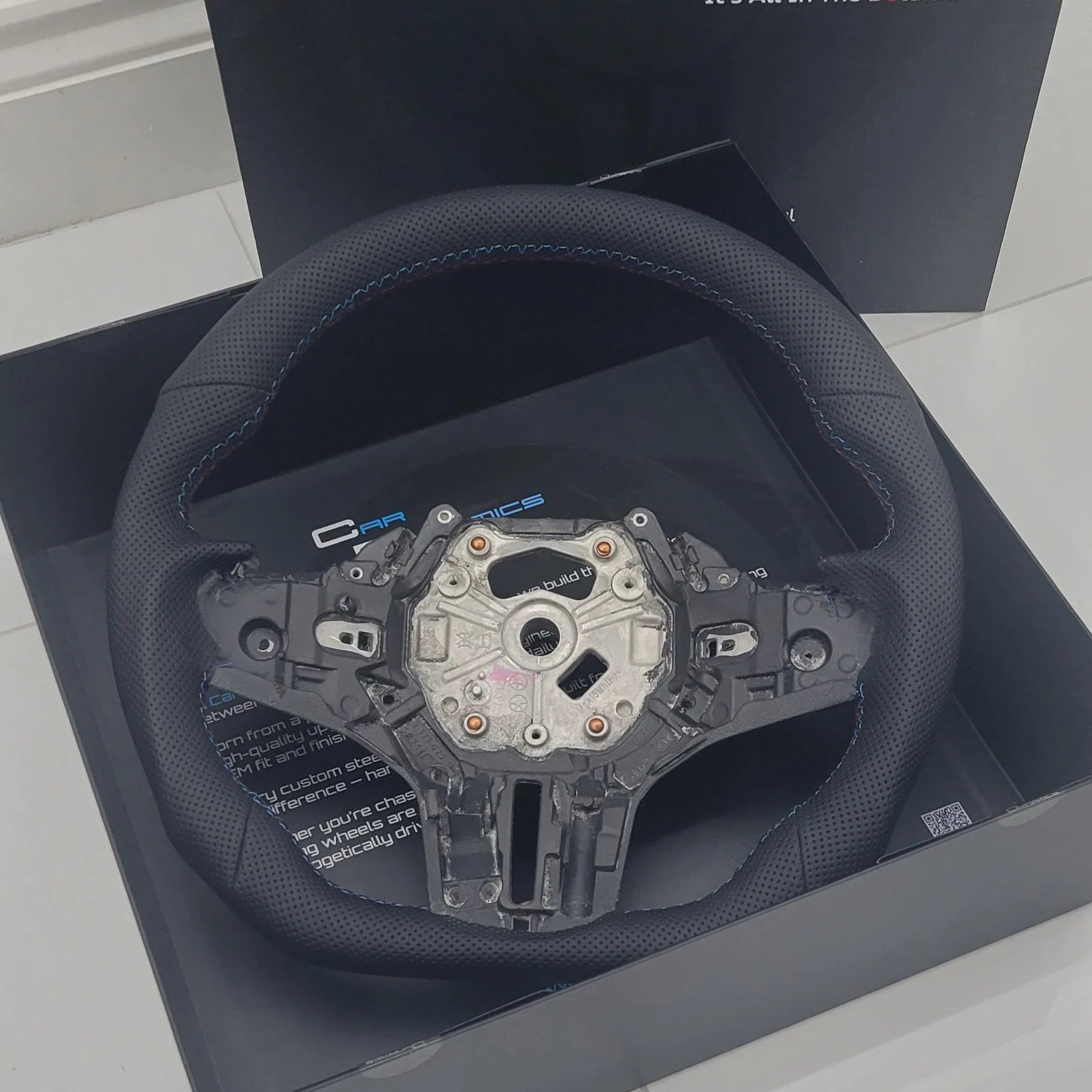 BMWPerforatedLeatherFlatBottomSteeringWheelF_GSeriesCarDynamics_6 - Car Dynamics 