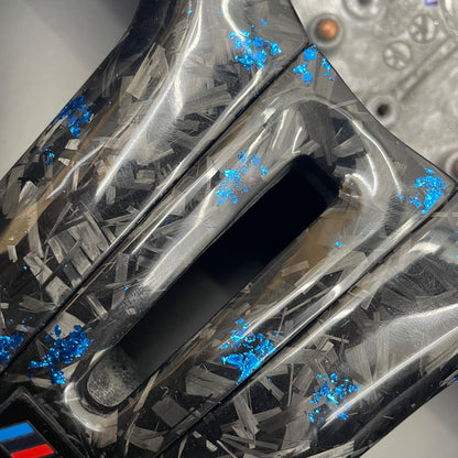 BMW Steering Wheel Flat Bottom | Estoril Blue Forged Carbon Fibre Edition | F&G-Series G20 G30 G80 G82 G02 F40