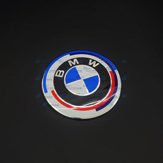 50th Anniversary 2 Hole Bonnet & Boot Badge For BMW | 82mm