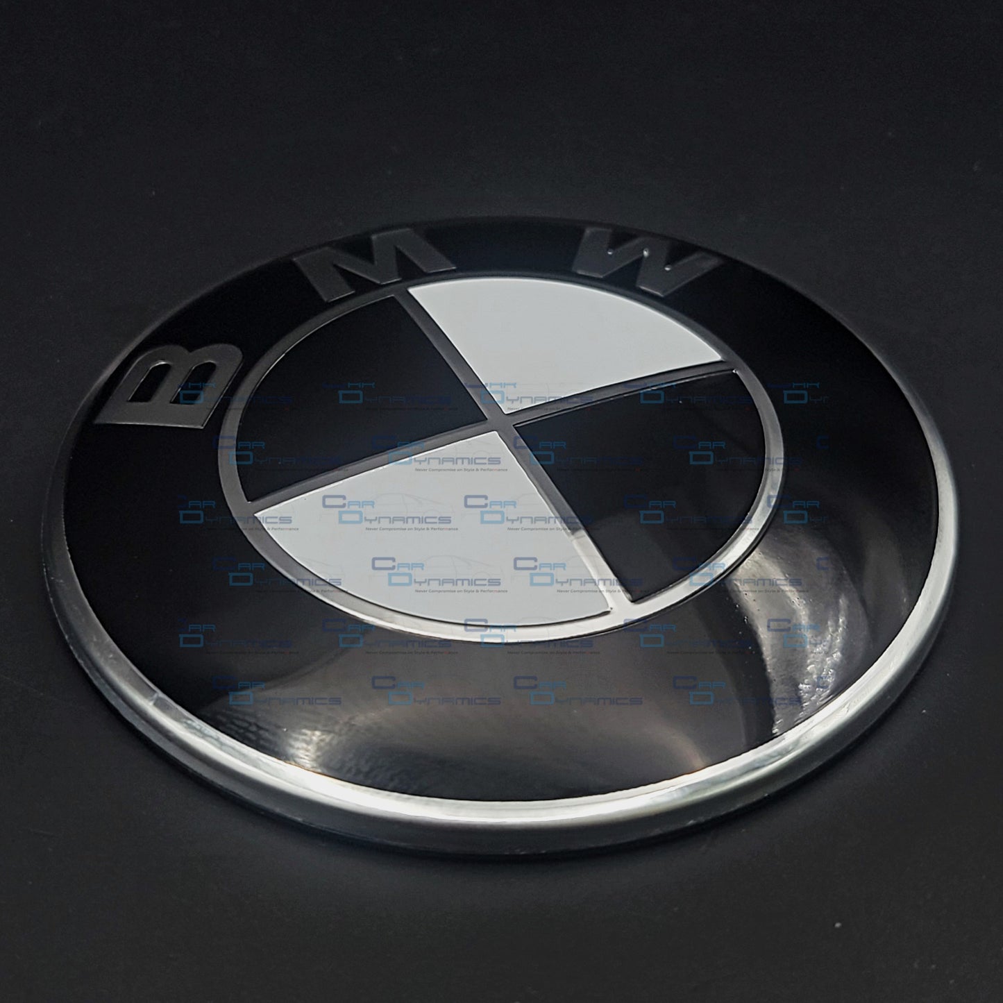 BMW Black & White 2 Hole 82mm Badge | OEM Fit 51147057794
