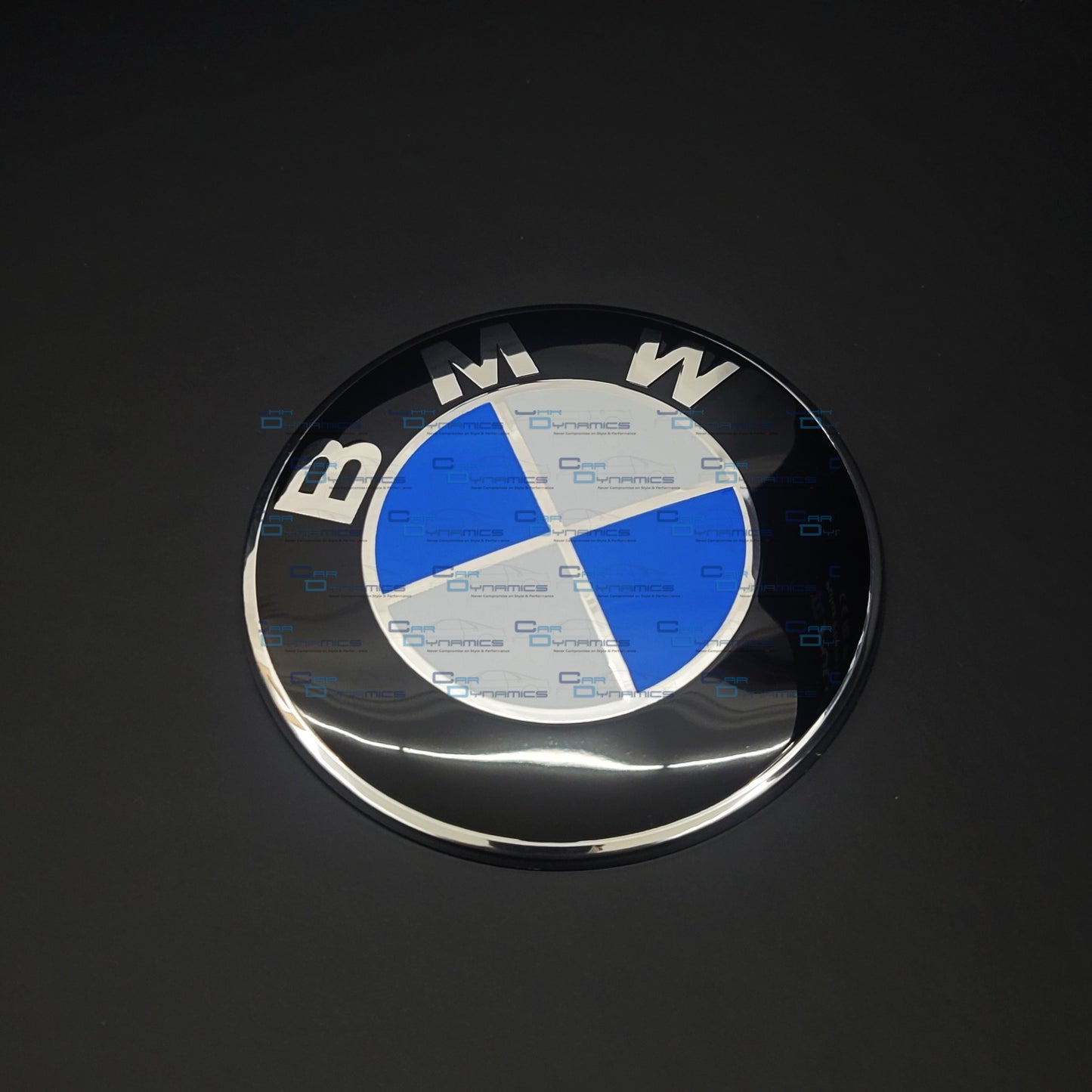 Blue & White 3 Hole Bonnet & Boot Badge For BMW | 82mm