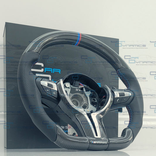 BMW Carbon Fibre Steering Wheel Perforated Leather F-Series