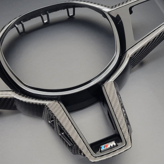 BMW Carbon Fibre Steering Wheel Trim | CS Edition | For Non Heated Models