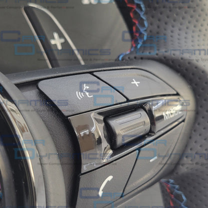 BMW Custom Leather Steering Wheel Flat Bottom M-Tech Gloss Black Edition With Heating & Vibration