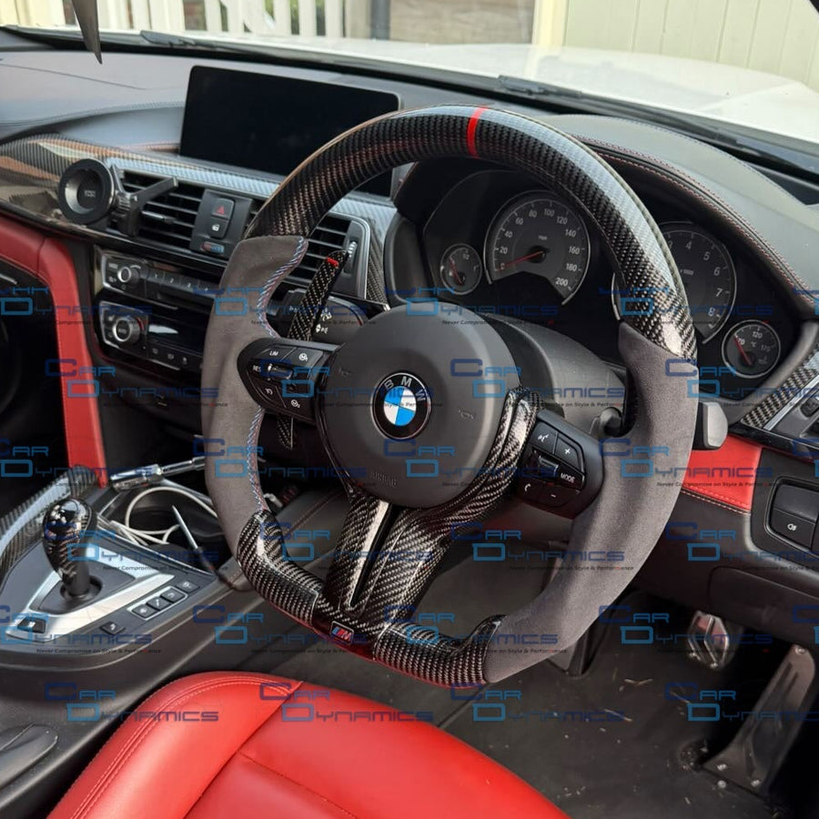 BMW F-Series Alcantara & Carbon Steering Wheel | Connor's M-Tech Carbon Edition