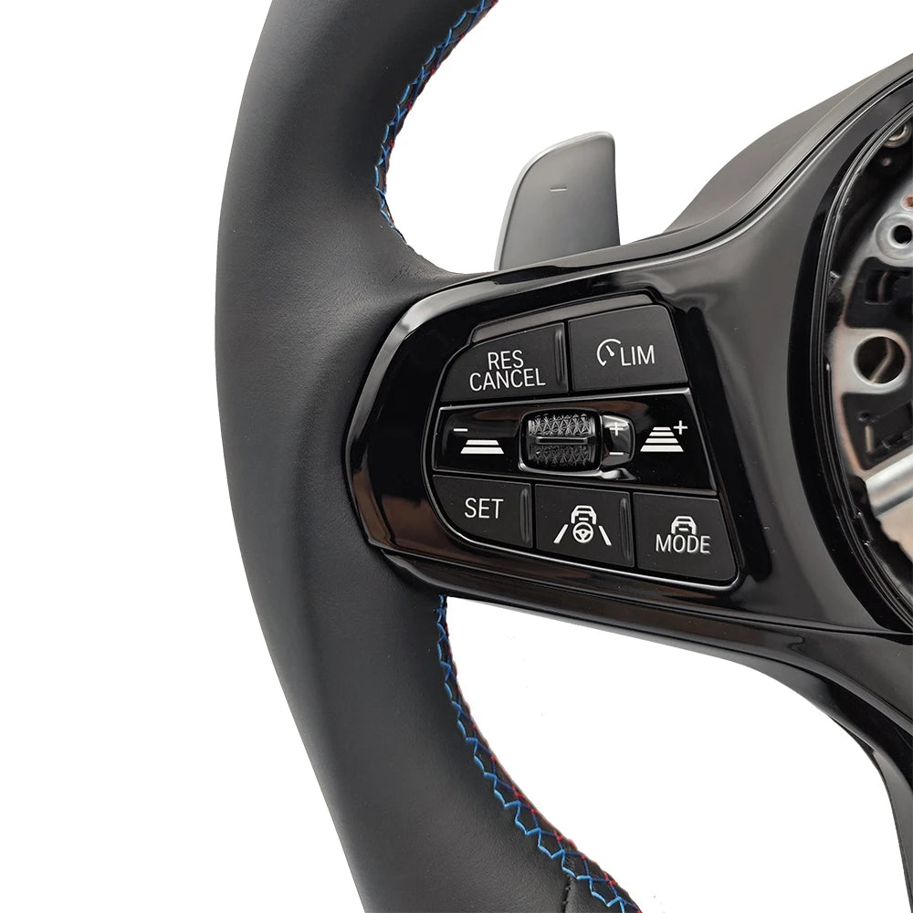 BMW G-Series Leather Steering Wheel | Blacked Out Edition