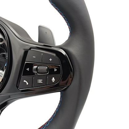 BMW G-Series Leather Steering Wheel | Blacked Out Edition