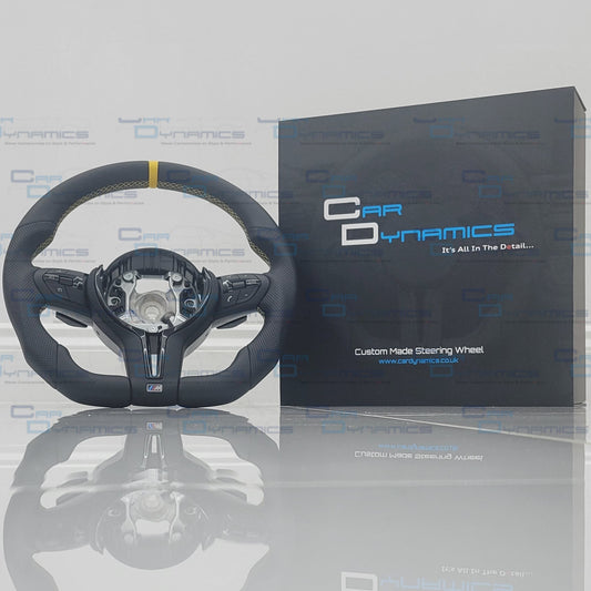 BMW M Performance | Speed Yellow Edition | Flat Bottom Steering Wheel F-Series
