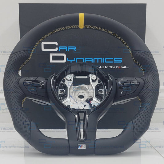 BMW M Performance | Speed Yellow Edition | Flat Bottom Steering Wheel F-Series
