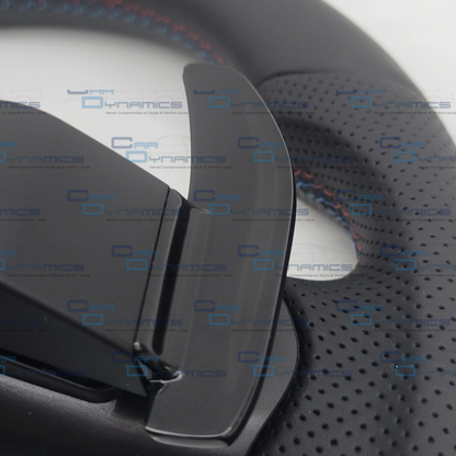 BMW Custom Leather Steering Wheel Flat Bottom M-Tech San Marino Blue Edition M Sport
