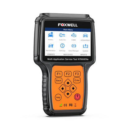 FOXWELL NT650 Elite Bi-directional Code Reader ABS Bleeding SRS Airbag