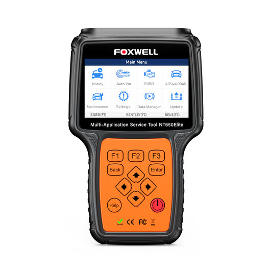 FOXWELL NT650 Elite Bi-directional Code Reader ABS Bleeding SRS Airbag