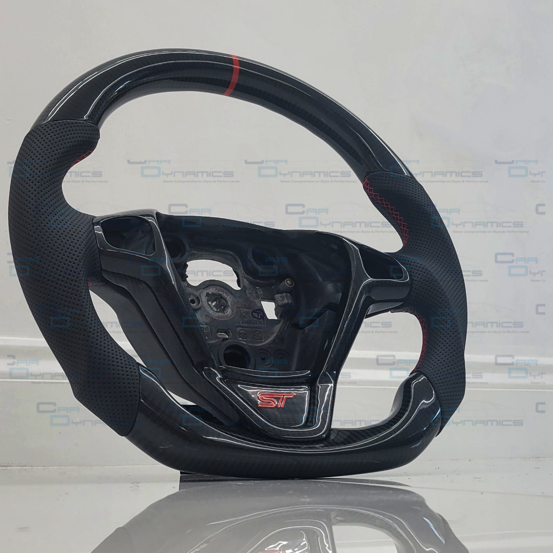 Ford Fiesta Custom Carbon Fibre Steering Wheel Red Edition MK7 MK7.5 2009-2017