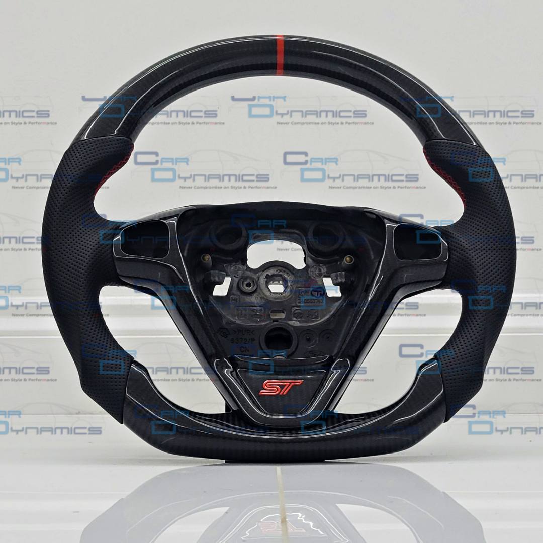 Ford Fiesta Custom Carbon Fibre Steering Wheel Red Edition MK7 MK7.5 2009-2017