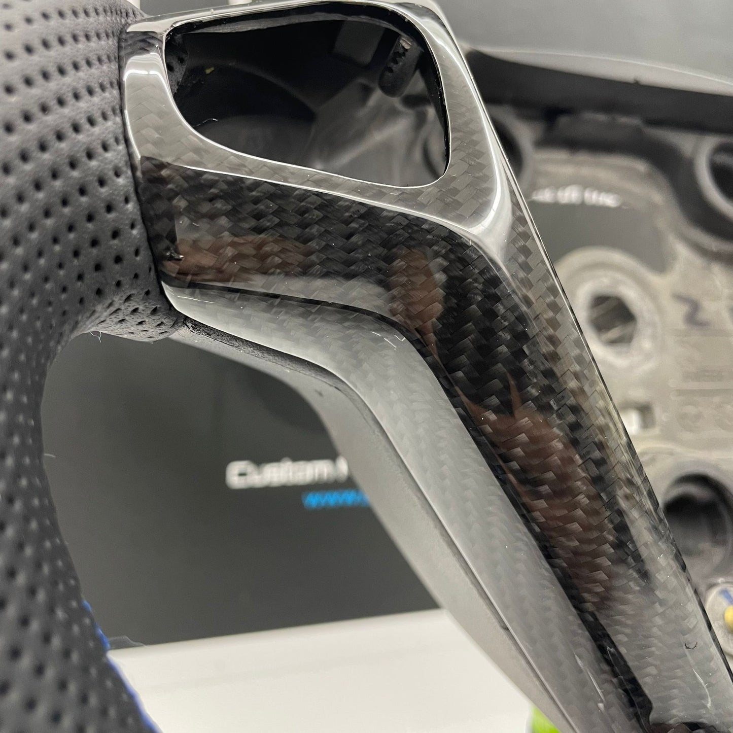 Ford Fiesta Custom Carbon Fibre Steering Wheel Performance Blue Edition MK7 MK7.5 2009-2017