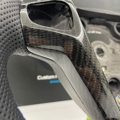 Ford Fiesta Custom Carbon Fibre Steering Wheel Performance Blue Edition MK7 MK7.5 2009-2017