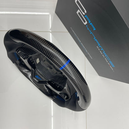 Ford Fiesta Custom Carbon Fibre Steering Wheel Performance Blue Edition MK7 MK7.5 2009-2017