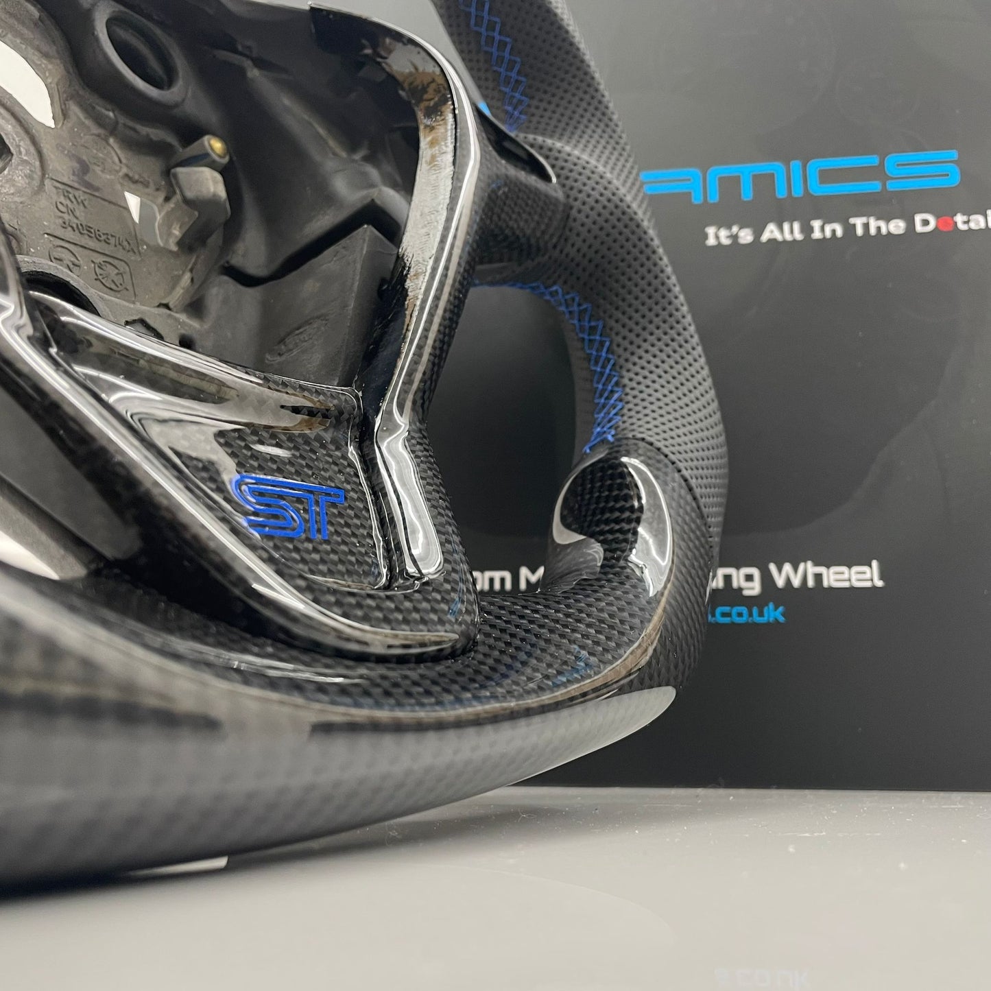 Ford Fiesta Custom Carbon Fibre Steering Wheel Performance Blue Edition MK7 MK7.5 2009-2017