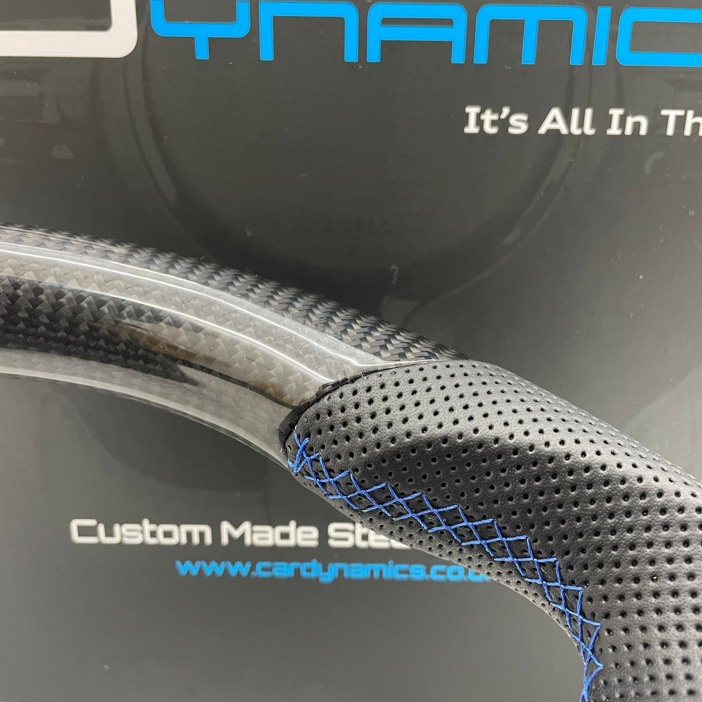 Ford Fiesta Custom Carbon Fibre Steering Wheel Performance Blue Edition MK7 MK7.5 2009-2017