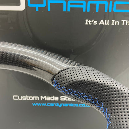 Ford Fiesta Custom Carbon Fibre Steering Wheel Performance Blue Edition MK7 MK7.5 2009-2017
