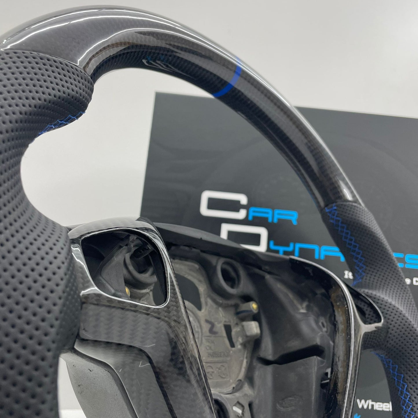 Ford Fiesta Custom Carbon Fibre Steering Wheel Performance Blue Edition MK7 MK7.5 2009-2017