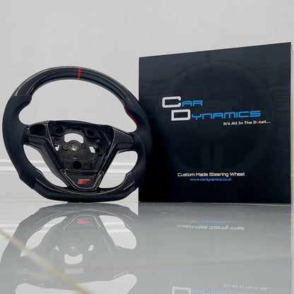 Ford Fiesta Custom Carbon Fibre Steering Wheel Red Edition One Hole MK7 MK7.5 2009-2017