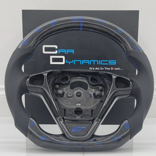 FordFiestaCustomForgedCarbonFibreSteeringWheelPerformanceBlueEditionMK7MK7.52009-2017CarDynamics_1 - Car Dynamics 