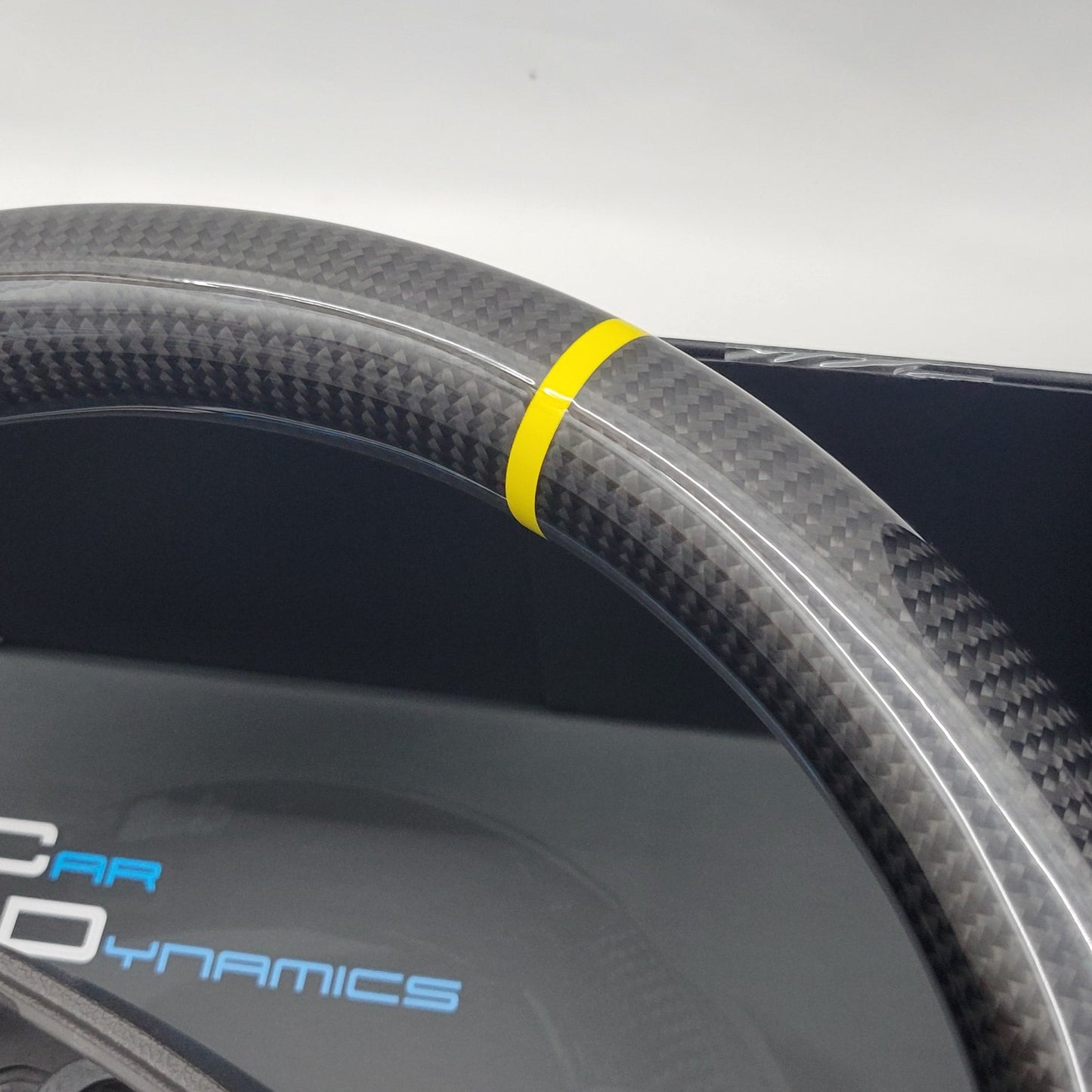 Ford Focus MK2 Carbon & Leather Steering Wheel | RST Triple Yellow Edition